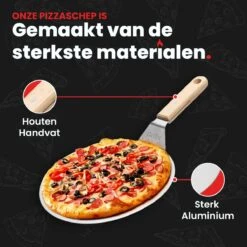 GrillX Pizzaschep Met Pizzasnijder - 30cm - In Luxe Doos - Pizzaspatel Voor BBQ & Oven - BBQ Accesoires Gereedschap -Bbq Gereedschap Winkel 1200x1200 222