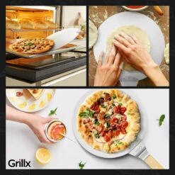 GrillX Pizzaschep Met Pizzasnijder - 30cm - In Luxe Doos - Pizzaspatel Voor BBQ & Oven - BBQ Accesoires Gereedschap -Bbq Gereedschap Winkel 1200x1200 225