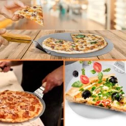Inpro Pizzaschep RVS - Rond - Voor BBQ En Oven - Pizzaspatel - Taartschep - Houten Handvat - BBQ Gereedschap - Keukengerei - 30 Cm Diameter - Spatel -Bbq Gereedschap Winkel 1200x1200 238