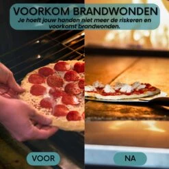 Nowad Pizzaschep RVS Rond - 30,5 Cm - PVC Handvat -Bbq Gereedschap Winkel 1200x1200 254