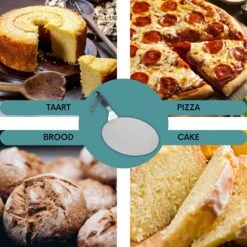 Nowad Pizzaschep RVS Rond - 30,5 Cm - PVC Handvat -Bbq Gereedschap Winkel 1200x1200 255