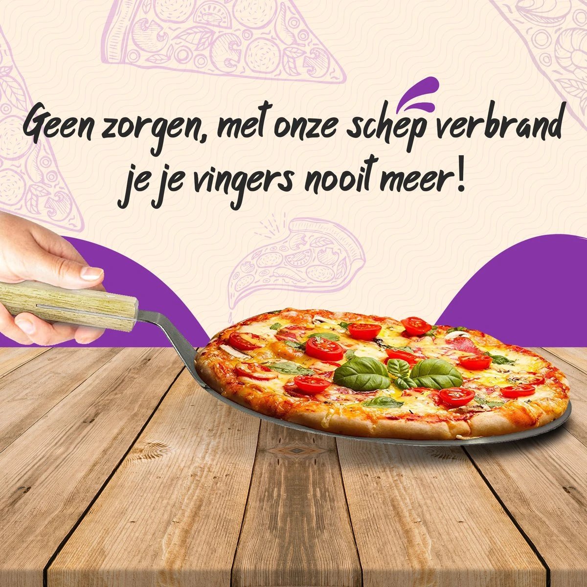 Nowad Pizzaschep RVS Rond Voor BBQ En Oven - 30,5 Cm - Pizzaspatel - Taartschep - Houten Handvat - Ophangbaar - Rond - Vaatwasbestendig - Keukenaccessoires 8 Nowad Pizzaschep RVS Rond Voor BBQ En Oven - 30,5 Cm - Pizzaspatel - Taartschep - Houten Handvat - Ophangbaar - Rond - Vaatwasbestendig - Keukenaccessoires - Afbeelding 6
