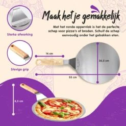Nowad Pizzaschep RVS Rond Voor BBQ En Oven - 30,5 Cm - Pizzaspatel - Taartschep - Houten Handvat - Ophangbaar - Rond - Vaatwasbestendig - Keukenaccessoires 25 Nowad Pizzaschep RVS Rond Voor BBQ En Oven - 30,5 Cm - Pizzaspatel - Taartschep - Houten Handvat - Ophangbaar - Rond - Vaatwasbestendig - Keukenaccessoires -Bbq Gereedschap Winkel 1200x1200 271