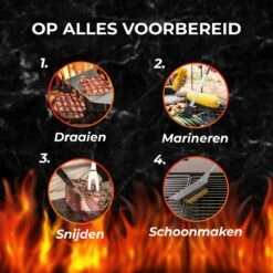 GrillX Barbecue Gereedschap Set - 19-delig - Inclusief Luxe Draagtas - BBQ Accesoires - Gereedschapset -Bbq Gereedschap Winkel 1200x1200 286