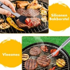 BBQ Accesoires Set Gereedschap Tang Borstel Barbecue Kookgerei - 10 Delig 15 BBQ Accesoires Set Gereedschap Tang Borstel Barbecue Kookgerei - 10 Delig -Bbq Gereedschap Winkel 1200x1200 316