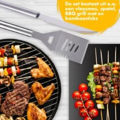 BBQ Accesoires Set Gereedschap Tang Borstel Barbecue Kookgerei - 10 Delig 17 BBQ Accesoires Set Gereedschap Tang Borstel Barbecue Kookgerei - 10 Delig -Bbq Gereedschap Winkel 1200x1200 318