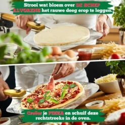 Ecowize Pizzaschep Voor BBQ En Oven - Aluminium Pizzaspatel Vierkant 30cm Met Inklapbaar Handvat - Met Extra Professionele Pizzasnijder -Bbq Gereedschap Winkel 1200x1200 323