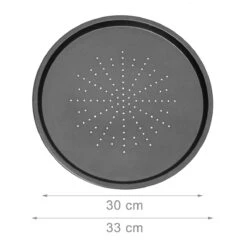 Relaxdays 3 Pizaplaten Met Pizzarek, Pizza Bakplaat Rond 33 Cm, Pizzaplaat 3stuk -Bbq Gereedschap Winkel 1200x1200 339