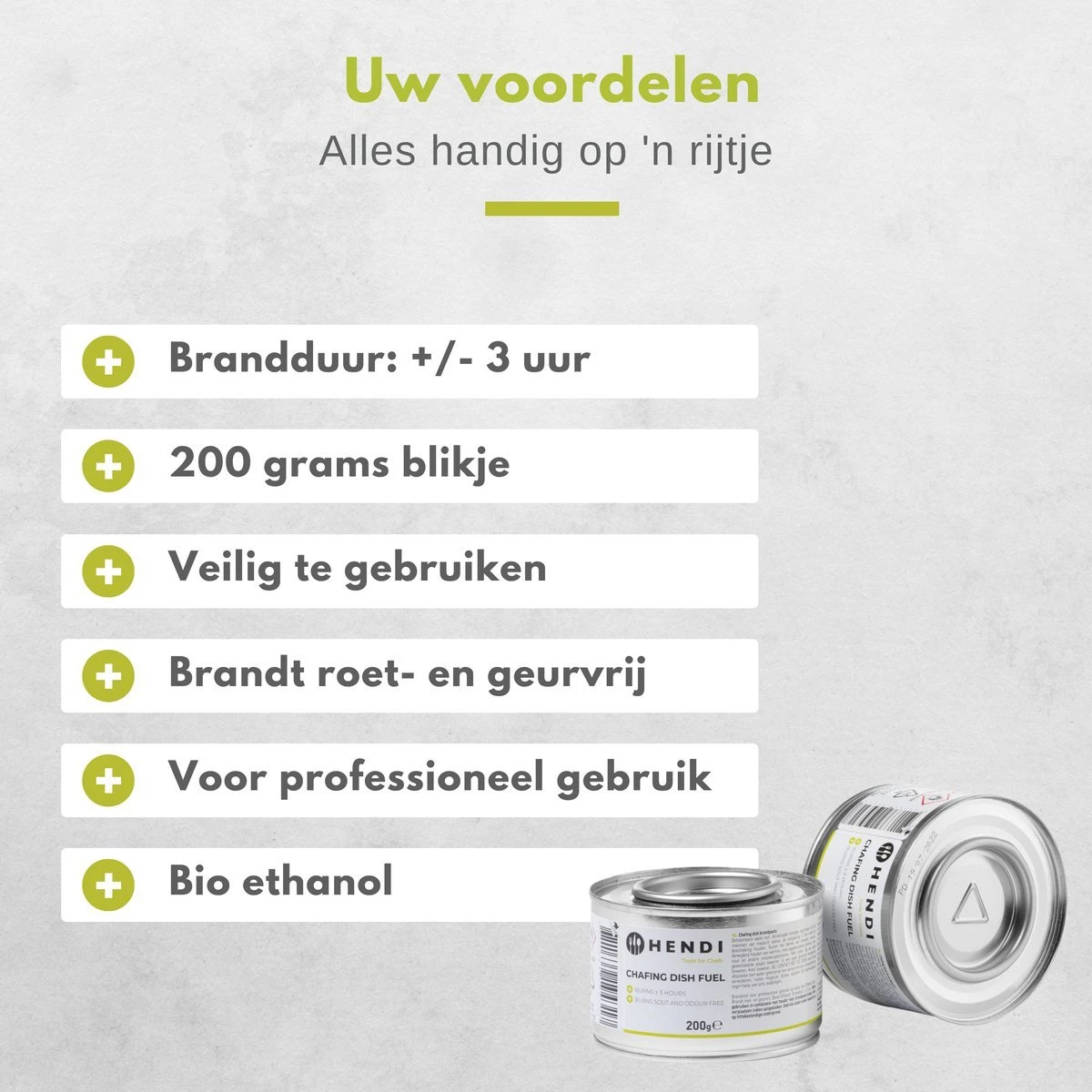 Hendi Brandpasta Voor Chafing Dish - Brandgel 200g - ( 12 Stuks ) 5 Hendi Brandpasta Voor Chafing Dish - Brandgel 200g - ( 12 Stuks ) - Afbeelding 3