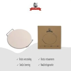 Pizzasteen BBQ & Oven | Pizzaplaat Voor De Lekkerste Bereiding Van Een Pizza Op Jouw Barbecue Of In De Oven | Pizza Stone Rond | Medium (33 Cm) -Bbq Gereedschap Winkel 1200x1200 390