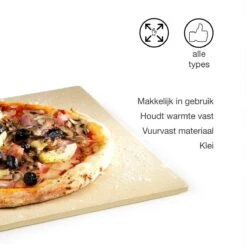 Barbecook BBQ Pizzaplaat - Pizzasteen - Voor Barbecue - Rechthoekig - 43 X 35 Cm -Bbq Gereedschap Winkel 1200x1200 392