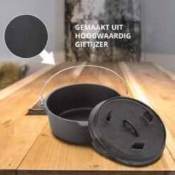 Dutch Mountains Gietijzeren Pannenset 7-delig - Dutch Oven – Braadpan - Grillpan - Hapjespan - Kookset In Houten Transportkist - Deksellifter - Brander 13 Dutch Mountains Gietijzeren Pannenset 7-delig - Dutch Oven – Braadpan - Grillpan - Hapjespan - Kookset In Houten Transportkist - Deksellifter - Brander -Bbq Gereedschap Winkel 1200x1200 451