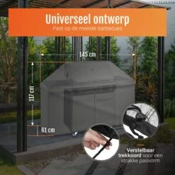 GrillX Barbecue Hoes - 145 X 61 X 117cm - BBQ Hoes Waterdicht - Beschermhoes Inclusief Trekkoord - BBQ Accesoires 12 GrillX Barbecue Hoes - 145 X 61 X 117cm - BBQ Hoes Waterdicht - Beschermhoes Inclusief Trekkoord - BBQ Accesoires -Bbq Gereedschap Winkel 1200x1200 490