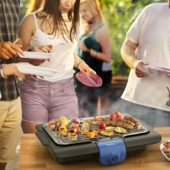 Moulinex BG134812 Barbecue Tafelblad Electrisch 2100W Zwart, Blauw, Zilver Barbecue 21 Moulinex BG134812 Barbecue Tafelblad Electrisch 2100W Zwart, Blauw, Zilver Barbecue -Bbq Gereedschap Winkel 1200x1200 581