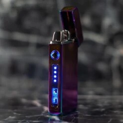Merkloos Cuberna Elektrische Plasma USB Aansteker Met Batterij Indicator Rainbow - Wind En Storm Bestendig - Geschikt Voor Kaarsen, Vuurwerk, Sigaretten En BBQ -Bbq Gereedschap Winkel 1200x1200 60