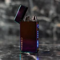 Merkloos Cuberna Elektrische Plasma USB Aansteker Met Batterij Indicator Rainbow - Wind En Storm Bestendig - Geschikt Voor Kaarsen, Vuurwerk, Sigaretten En BBQ -Bbq Gereedschap Winkel 1200x1200 61