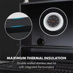 Klarstein Kingsville Double Barbecue - Houtskool- En Gasbarbecue - Smoker BBQ - Inclusief Deksels En Thermometer - Met 2 Roosters - Zwart 19 Klarstein Kingsville Double Barbecue - Houtskool- En Gasbarbecue - Smoker BBQ - Inclusief Deksels En Thermometer - Met 2 Roosters - Zwart -Bbq Gereedschap Winkel 1200x1200 619