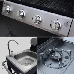 Alice's Garden Gas BBQ D'Artagnan - Zwart - 5 Branders - Buitenkeuken 8 Alice's Garden Gas BBQ D'Artagnan - Zwart - 5 Branders - Buitenkeuken -Bbq Gereedschap Winkel 1200x1200 623