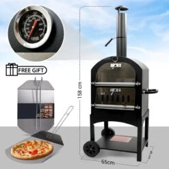 MaxxGarden Pizza Oven - Smoker Barbecue Op Hout, Houtskool Of Pellets - 45 X 65 X 158cm 17 MaxxGarden Pizza Oven - Smoker Barbecue Op Hout, Houtskool Of Pellets - 45 X 65 X 158cm -Bbq Gereedschap Winkel 1200x1200 667