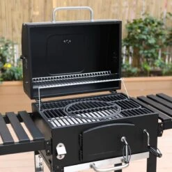 Alice's Garden Houtskool BBQ Bernard - Smoker - Verstelbare Houtskoolbak - Zwart -Bbq Gereedschap Winkel 1200x1200 674