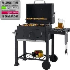 Tepro Toronto Click Barbecue Bbq Houtskool - Grilloppervlak (LxB) 56 X 42 Cm - Met Thermometer In De Deksel - RVS - Houtskoolbarbecue -Bbq Gereedschap Winkel 1200x1200 752