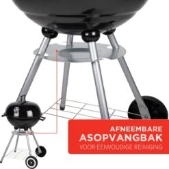 BBQ Collection Houtskoolbarbecue - Kogelbarbecue 45 X 60 Centimeter - Ronde Barbecue - Barbecue Op Wielen - Zwart - Metaal -Bbq Gereedschap Winkel 1200x1200 761