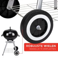 BBQ Collection Houtskoolbarbecue - Kogelbarbecue 45 X 60 Centimeter - Ronde Barbecue - Barbecue Op Wielen - Zwart - Metaal -Bbq Gereedschap Winkel 1200x1200 762