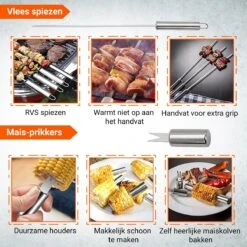 BBQ Accesoires Gereedschapset Koffer Set Tang Borstel Schort Barbecue Dagdeals - Chef Cook BBQ Accessoires Set -Bbq Gereedschap Winkel 1200x1200 782