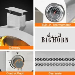 Bighorn Outdoor Edelstaal Gas Pizza Oven - Draagbare Gas Barbecue - Edelstaal -Model SRGG20001 17 Bighorn Outdoor Edelstaal Gas Pizza Oven - Draagbare Gas Barbecue - Edelstaal -Model SRGG20001 -Bbq Gereedschap Winkel 1200x1200 792