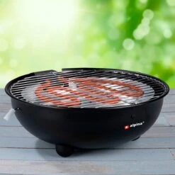 Alpina Elektrische BBQ - Tafel-Barbecue - Geen Rook - Binnen Barbecueën - 1250W - Ø 30 Cm - Zwart -Bbq Gereedschap Winkel 1200x1200 808