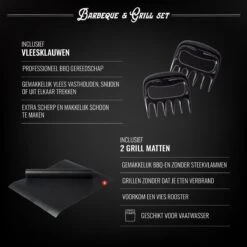 Mountain Jack® 40-Delige Luxe BBQ Grill Accessoires Set In Roestvrij Staal – Barbecue Gereedschap – Tangenset, Vlees Thermometer, Vleestang, Borstel, Spiezen, Vleesmes, Vleesvork 19 Mountain Jack® 40-Delige Luxe BBQ Grill Accessoires Set In Roestvrij Staal – Barbecue Gereedschap – Tangenset, Vlees Thermometer, Vleestang, Borstel, Spiezen, Vleesmes, Vleesvork -Bbq Gereedschap Winkel 1200x1200 81