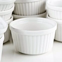 Chefarone Mini Ronde Ovenschalen - Mini Vormpjes Set Van 10 - Bakvormen Keramiek 200 ML - Crème Brulée Schaaltje - Wit -Bbq Gereedschap Winkel 1200x1200 850