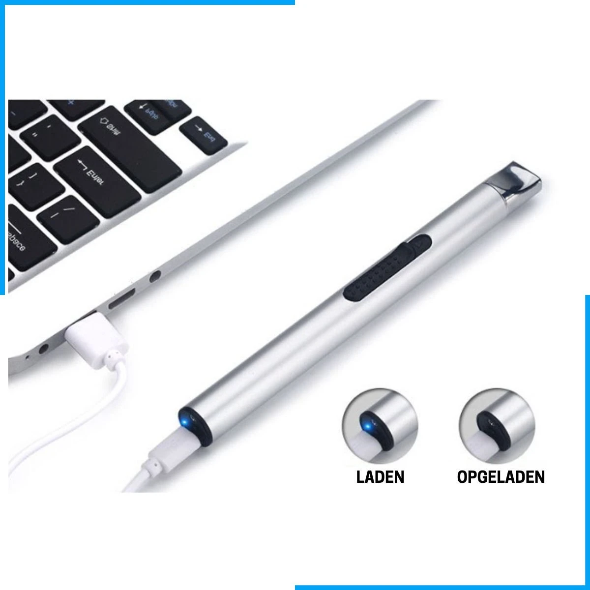 Aansteker Elektrisch - Plasma Aansteker - Aansteker Voor Kaarsen - Oplaadbaar Met USB Kabel - Windproof - SEVEND® 4 Aansteker Elektrisch - Plasma Aansteker - Aansteker Voor Kaarsen - Oplaadbaar Met USB Kabel - Windproof - SEVEND® - Afbeelding 2