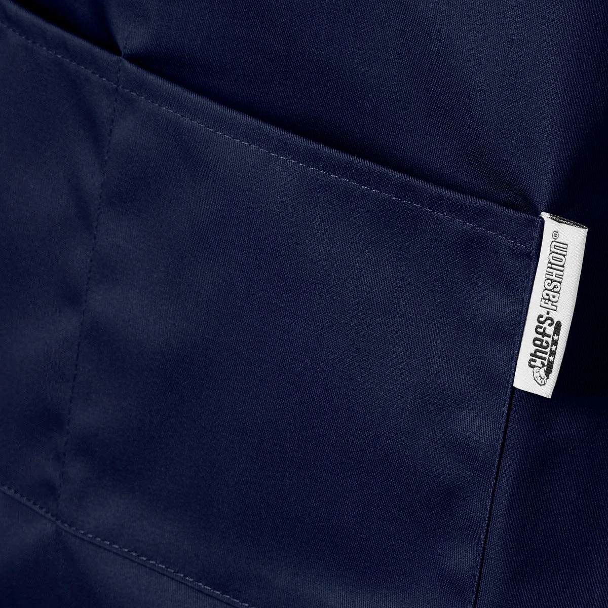 Chefs Fashion - Keukenschort - Donkerblauw Schort - 2 Zakken - Simpel Verstelbaar - 71 X 82 Cm 5 Chefs Fashion - Keukenschort - Donkerblauw Schort - 2 Zakken - Simpel Verstelbaar - 71 X 82 Cm - Afbeelding 3