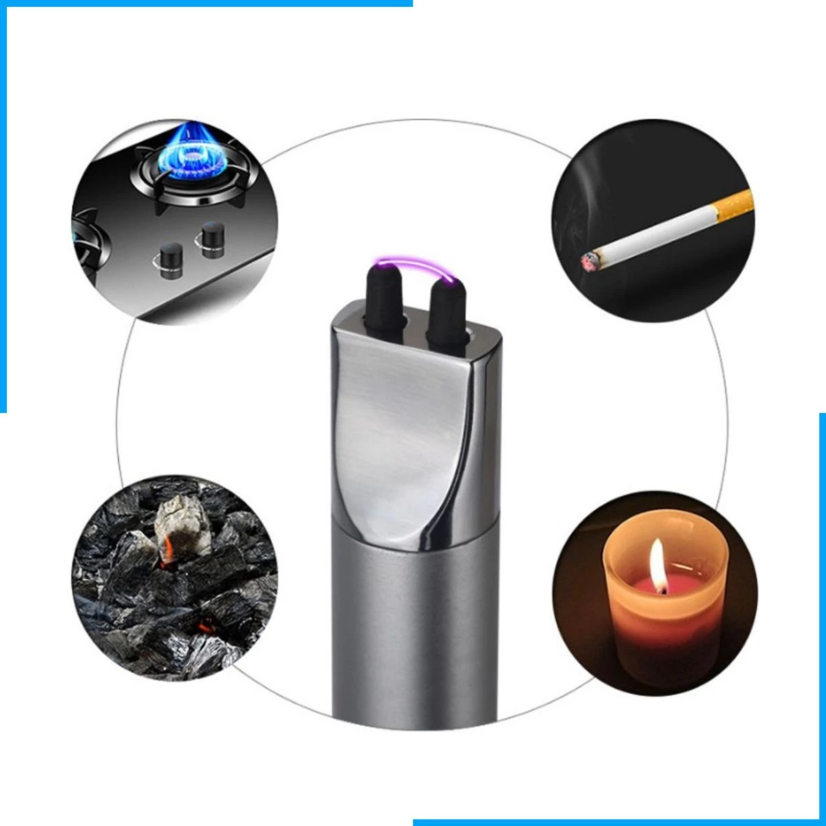 Aansteker Elektrisch - Plasma Aansteker - Aansteker Voor Kaarsen - Oplaadbaar Met USB Kabel - Windproof - SEVEND® 9 Aansteker Elektrisch - Plasma Aansteker - Aansteker Voor Kaarsen - Oplaadbaar Met USB Kabel - Windproof - SEVEND® - Afbeelding 7