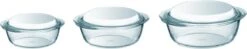 Pyrex Optimum Ovenschalenset 1,4 L - 2,1 L - 3 L - 21 X 18 X 8 Cm - 24 X 20 X 10 Cm - 27 X 23 X 11 Cm