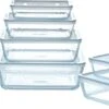 Pyrex - Cook & Freeze Schaal Met Deksel Set Van 8 Stuks - Transparant/Wit -Bbq Gereedschap Winkel 1200x576