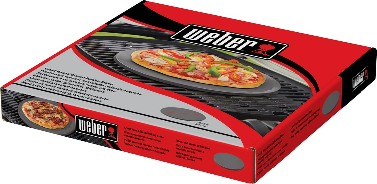 Weber Geglazuurde Pizzasteen Ø 26 Cm 3 Weber Geglazuurde Pizzasteen Ø 26 Cm