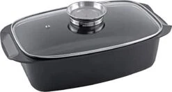 Alpina - Braadslede - Braadpan - Met Glazen Deksel - Aromaknop - 5,5 Liter - Zwart 40 Alpina - Braadslede - Braadpan - Met Glazen Deksel - Aromaknop - 5,5 Liter - Zwart -Bbq Gereedschap Winkel 1200x647