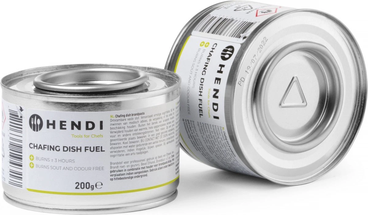 Hendi Brandpasta Voor Chafing Dish - Brandgel 200g - ( 12 Stuks ) 8 Hendi Brandpasta Voor Chafing Dish - Brandgel 200g - ( 12 Stuks ) - Afbeelding 6