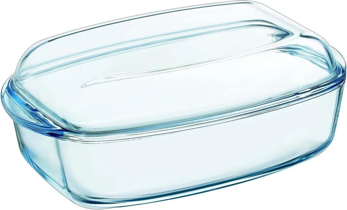 Pyrex - Essentials Schaal Rechthoek Met Deksel 6,5 Liter - Transparant 3 Pyrex - Essentials Schaal Rechthoek Met Deksel 6,5 Liter - Transparant
