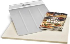 Burnhard Pizzasteen 38 X 30 X 1,5 Cm + Pizzaschep 27 Burnhard Pizzasteen 38 X 30 X 1,5 Cm + Pizzaschep -Bbq Gereedschap Winkel 1200x759