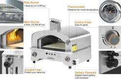 Bighorn Outdoor Edelstaal Gas Pizza Oven - Draagbare Gas Barbecue - Edelstaal -Model SRGG20001 18 Bighorn Outdoor Edelstaal Gas Pizza Oven - Draagbare Gas Barbecue - Edelstaal -Model SRGG20001 -Bbq Gereedschap Winkel 1200x787 1