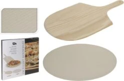 Merkloos Excellent Houseware Pizza-baksteen - Met Pizza-schep -Bbq Gereedschap Winkel 1200x792
