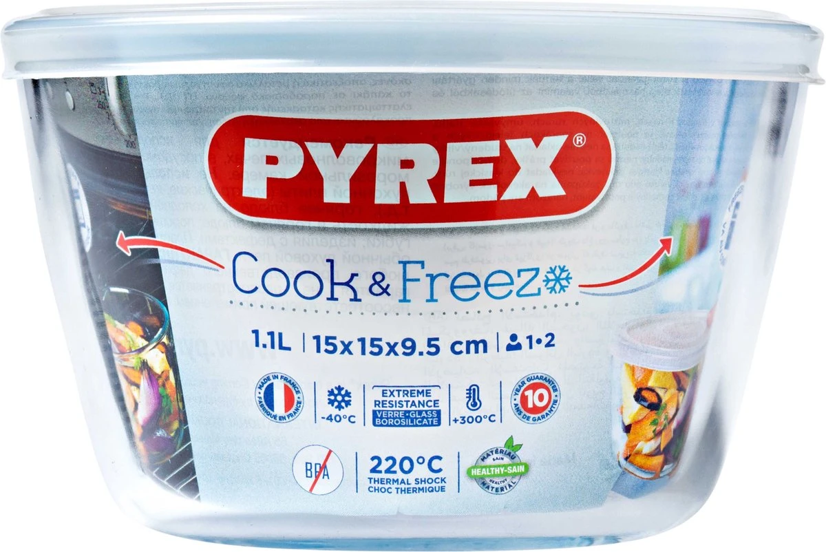Pyrex - Cook & Freeze Schaal Rond 12 X 6cm - Transparant 6 Pyrex - Cook & Freeze Schaal Rond 12 X 6cm - Transparant - Afbeelding 4