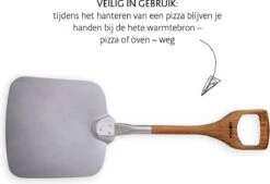 Boska Pizzaschep Barbecue - Kort Handvat - Stabiel - Aluminium - Eikenhout - BBQ Accessoires -Bbq Gereedschap Winkel 1200x820