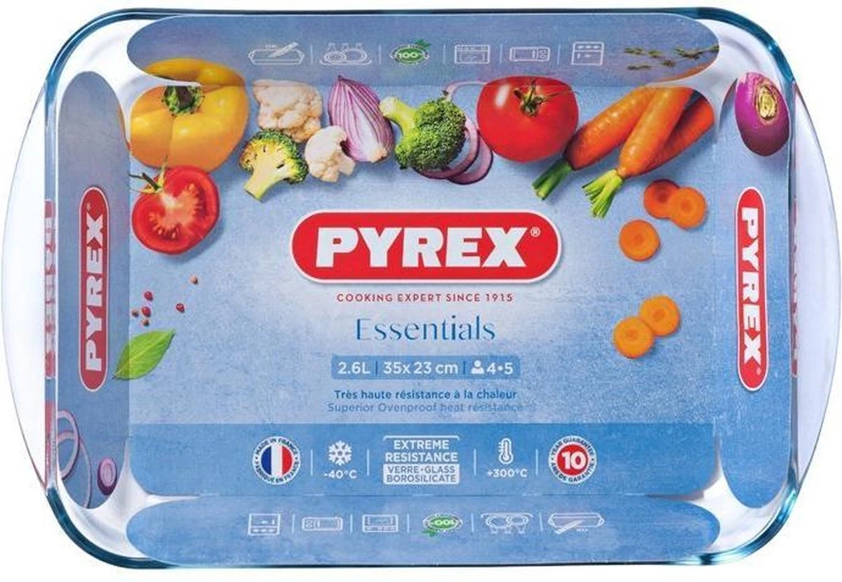 Pyrex Essentials Ovenschaal - 35 X 23 X 5 Cm - 2,6 L 19 Pyrex Essentials Ovenschaal - 35 X 23 X 5 Cm - 2,6 L - Afbeelding 17