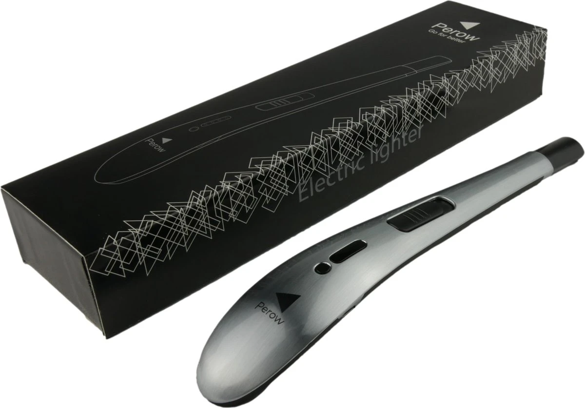 Oplaadbare Lange Elektrische Aansteker - Zilver - Duurzame Plasma Aansteker - Inclusief Cadeauverpakking - BBQ - Kaarsen 8 Oplaadbare Lange Elektrische Aansteker - Zilver - Duurzame Plasma Aansteker - Inclusief Cadeauverpakking - BBQ - Kaarsen - Afbeelding 6