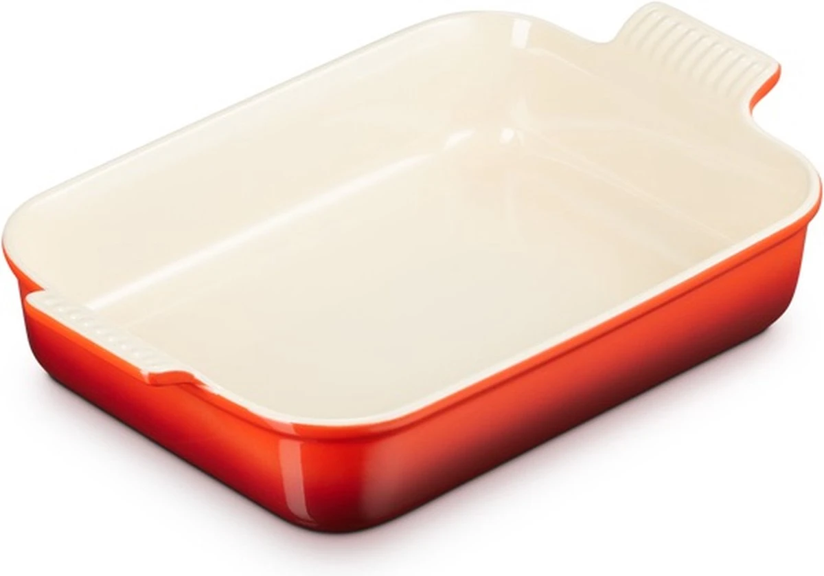 Le Creuset Ovenschaal Heritage Kersenrood 32 X 24 X 7.5 Cm 5 Le Creuset Ovenschaal Heritage Kersenrood 32 X 24 X 7.5 Cm - Afbeelding 3