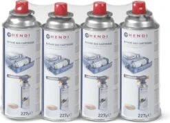 Hendi Gasbussen Butaan Navulling - 227g - Set Van 4 -Bbq Gereedschap Winkel 1200x863
